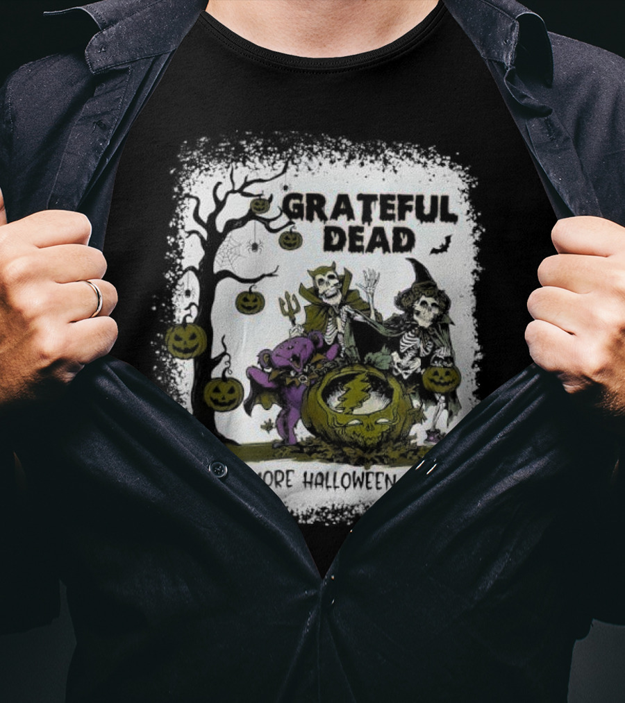 Grateful Dead One More Halloween Night 2025 Funny T-Shirt