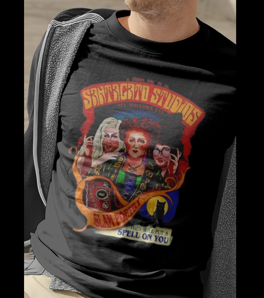 Snatched Studios All Hallows Eve Hocus Pocus Slam Poetry They Will Put A Spell On You T-Shirt