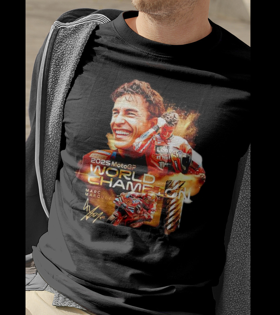 2025 MotoGP World Champion Marc Márquez Signature T-Shirt
