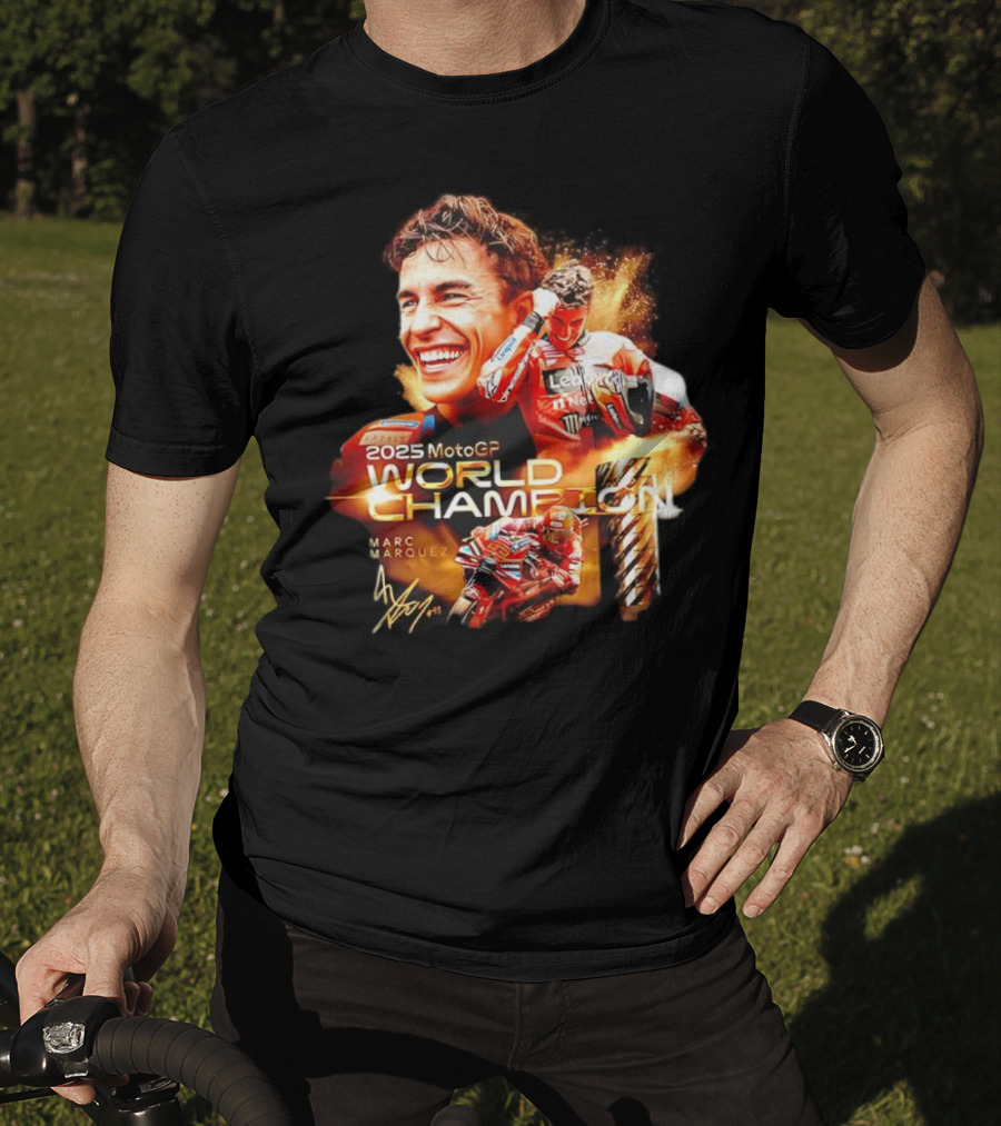 2025 MotoGP World Champion Marc Márquez Signature T-Shirt