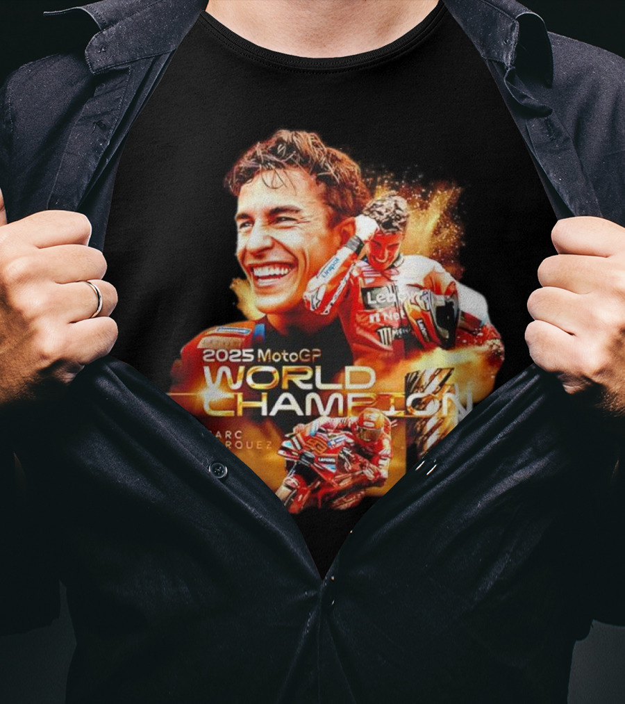 2025 MotoGP World Champion Marc Márquez Signature T-Shirt