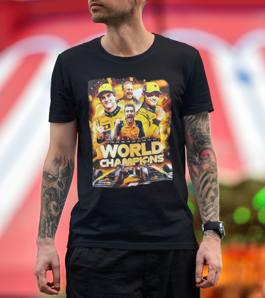 McLaren World Champions 2025 Racing Legends T-Shirt