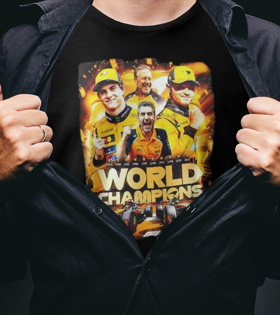 McLaren World Champions 2025 Racing Legends T-Shirt
