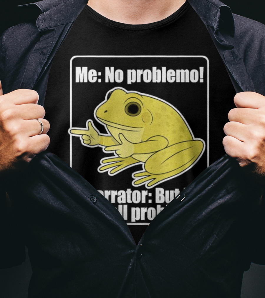 Me No Problemo Frog Meme Narrator But It Was All Problemo T-Shirt