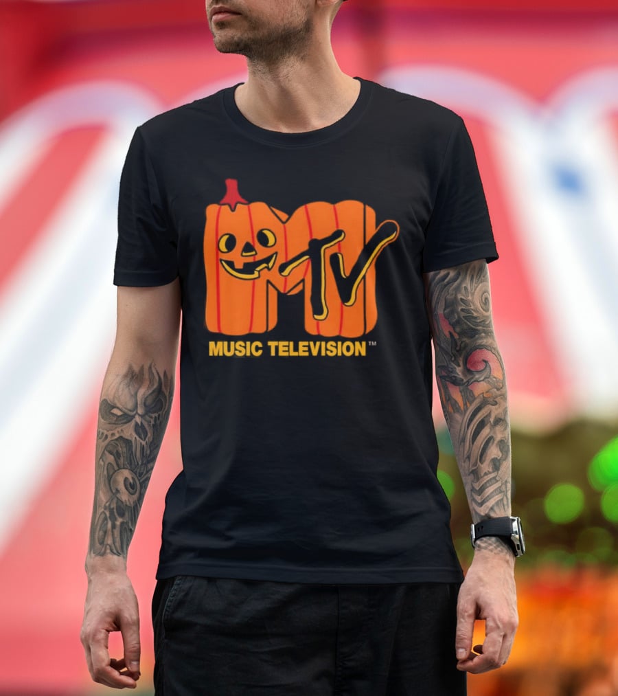 MTV Music Television Pumpkin Halloween T-Shirt