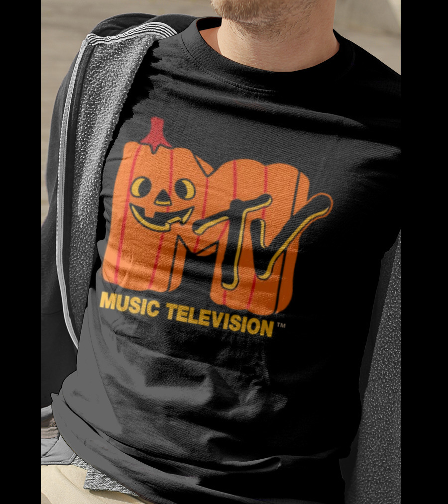 MTV Music Television Pumpkin Halloween T-Shirt