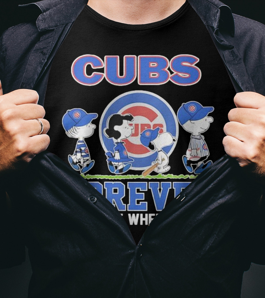 Cubs Forever Peanuts Comic Not Just When We Win T-Shirt