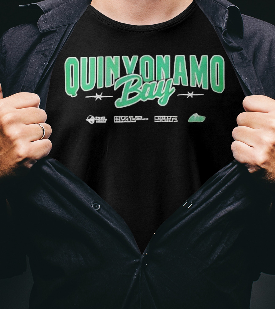 Quinyonamo Bay Authentic Merchandise Guantanamo Bay Exclusive Icons T-Shirt