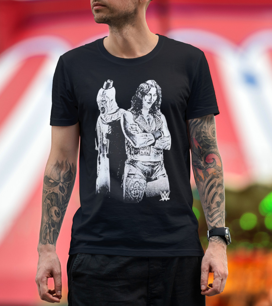 Rhea Ripley Terrifier WWE Collaboration Black Ripple Junction T-Shirt