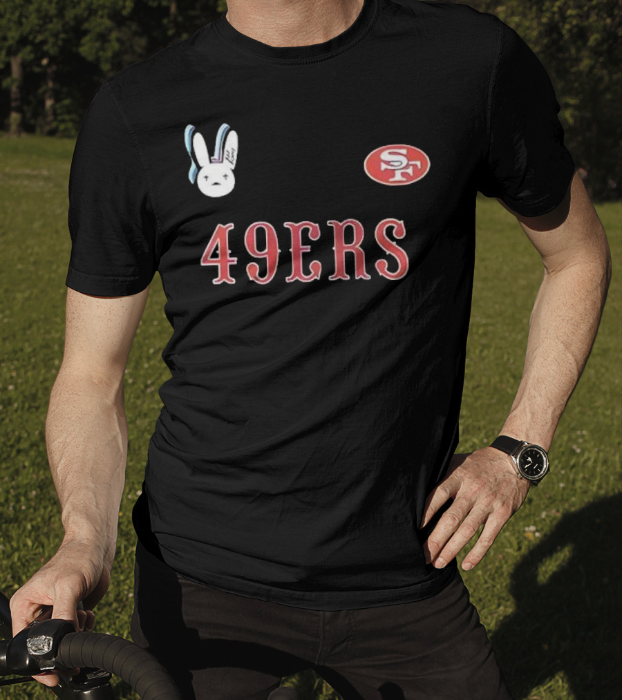 San Francisco 49ers Bad Bunny Super Bowl Lx Signature Bunny Mascot 49ers SF T-Shirt
