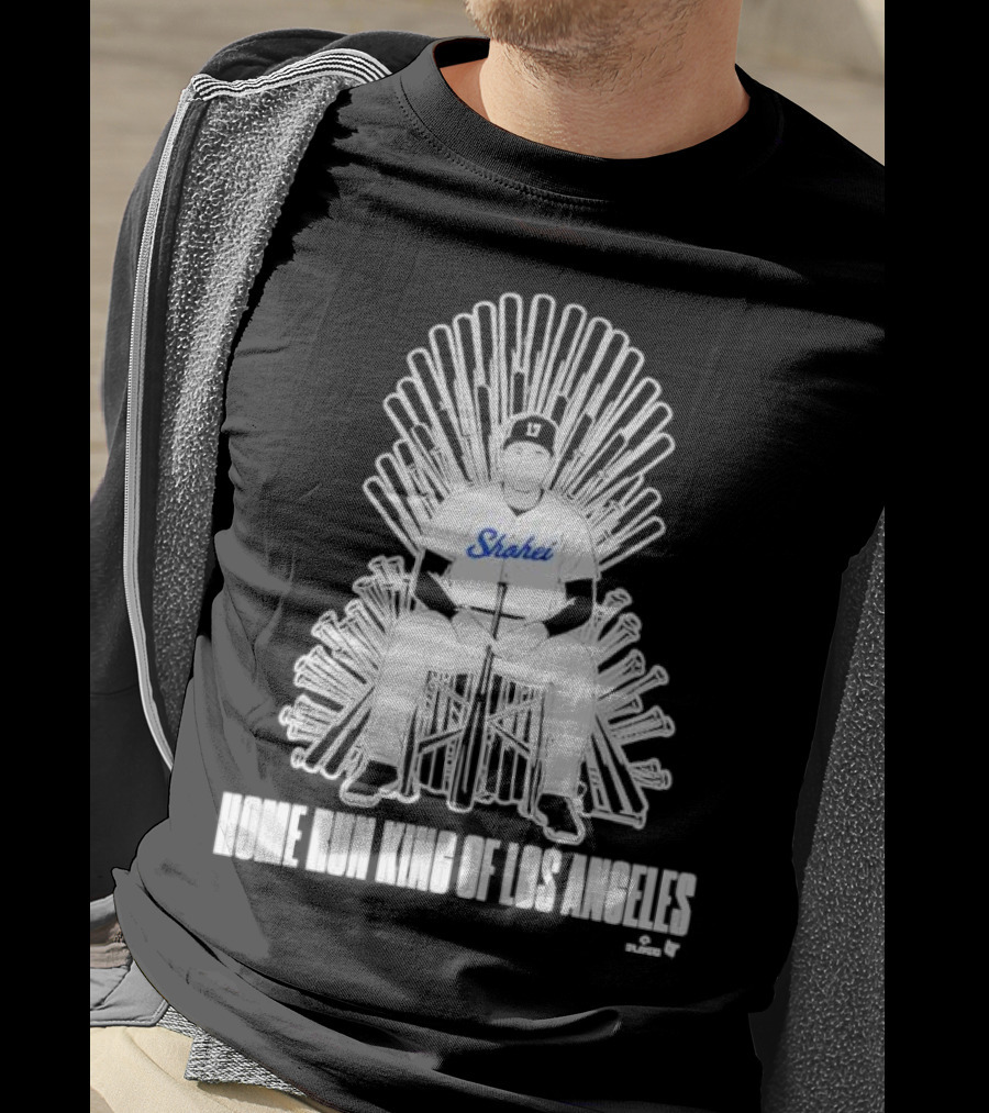 Shohei Home Run King Of Los Angeles Throne Baseball Player T-Shirt