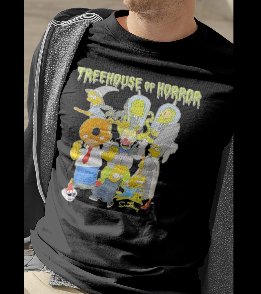 The Simpsons Treehouse Of Horror Characters Halloween Compilation T-Shirt
