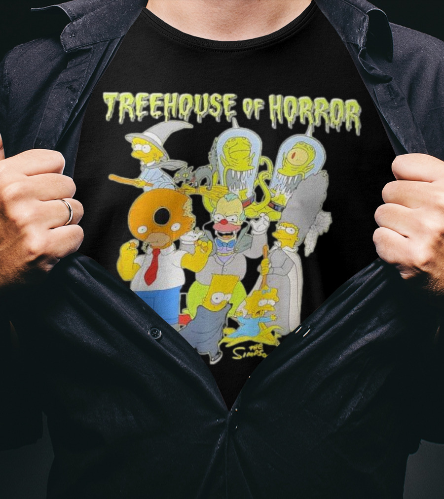 The Simpsons Treehouse Of Horror Characters Halloween Compilation T-Shirt