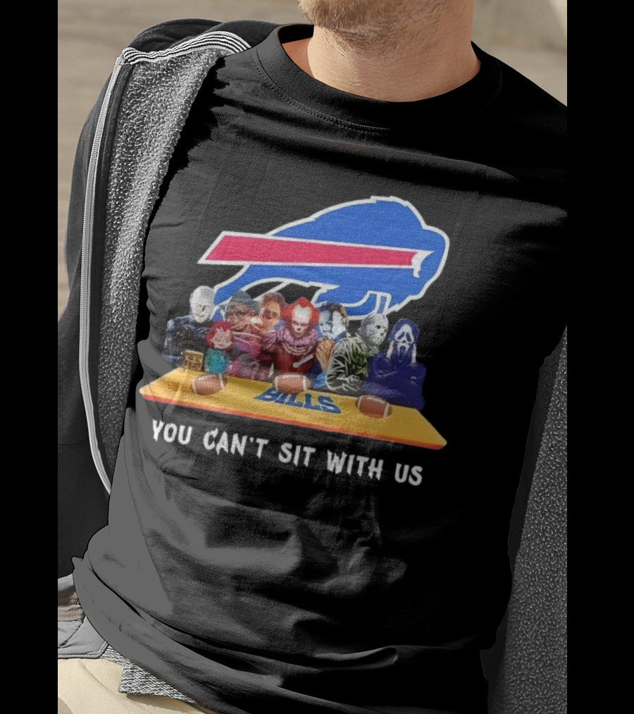Buffalo Bills Horror Crossover Halloween You Can't Sit With Us T-Shirt