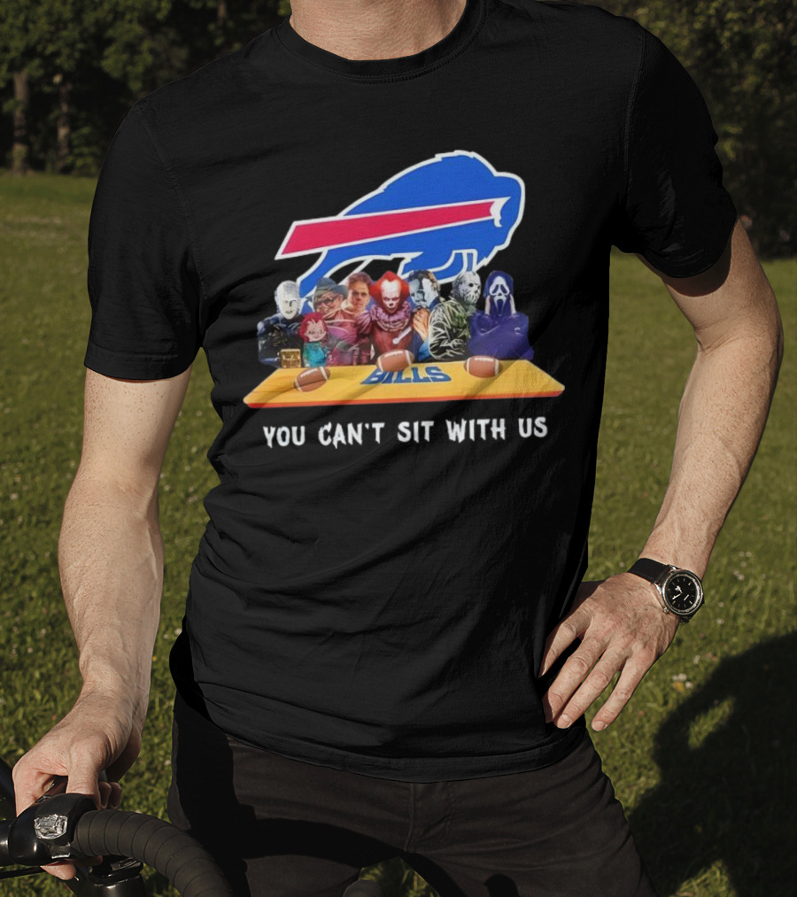 Buffalo Bills Horror Crossover Halloween You Can't Sit With Us T-Shirt
