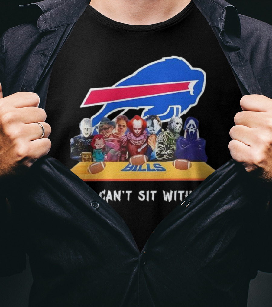 Buffalo Bills Horror Crossover Halloween You Can't Sit With Us T-Shirt