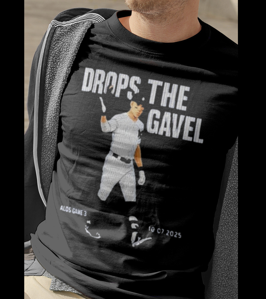 ALDS Game 3 Cam Schlittler Drops The Gavel Yankees 10 07 2023 T-Shirt