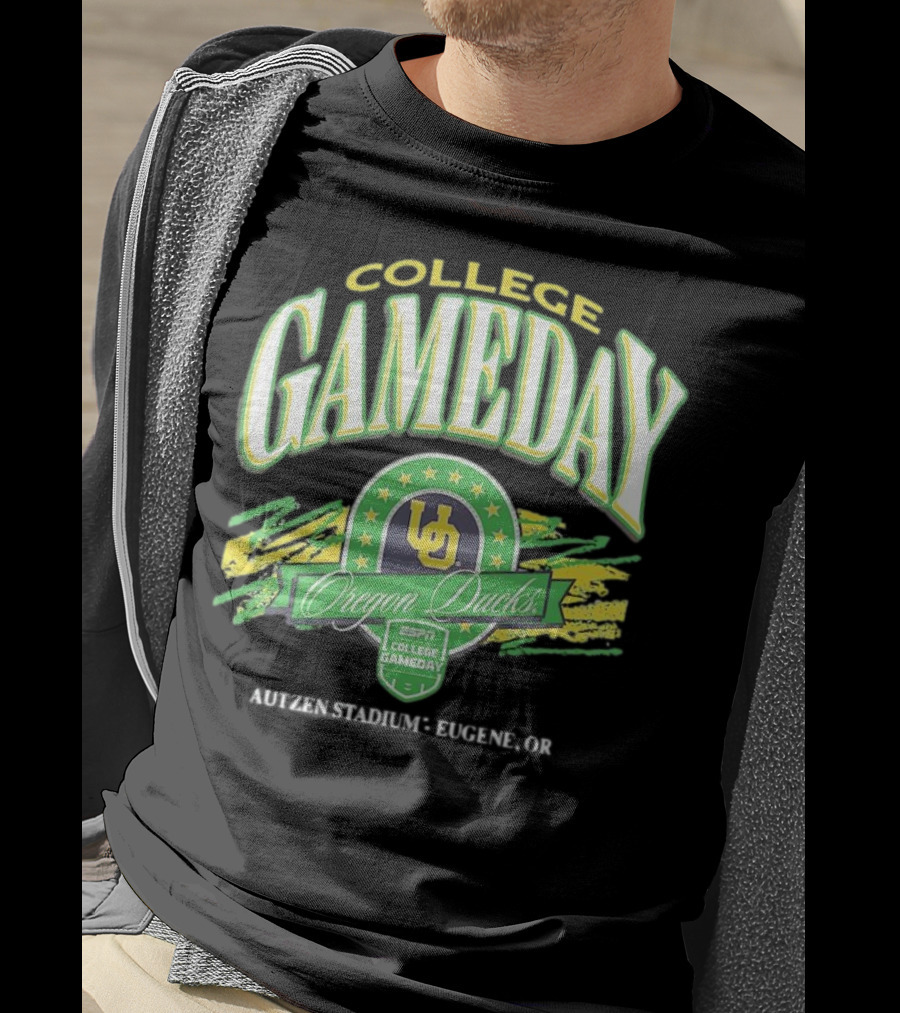 College GameDay Oregon Ducks ESPN Autzen Stadium Eugene OR T-Shirt