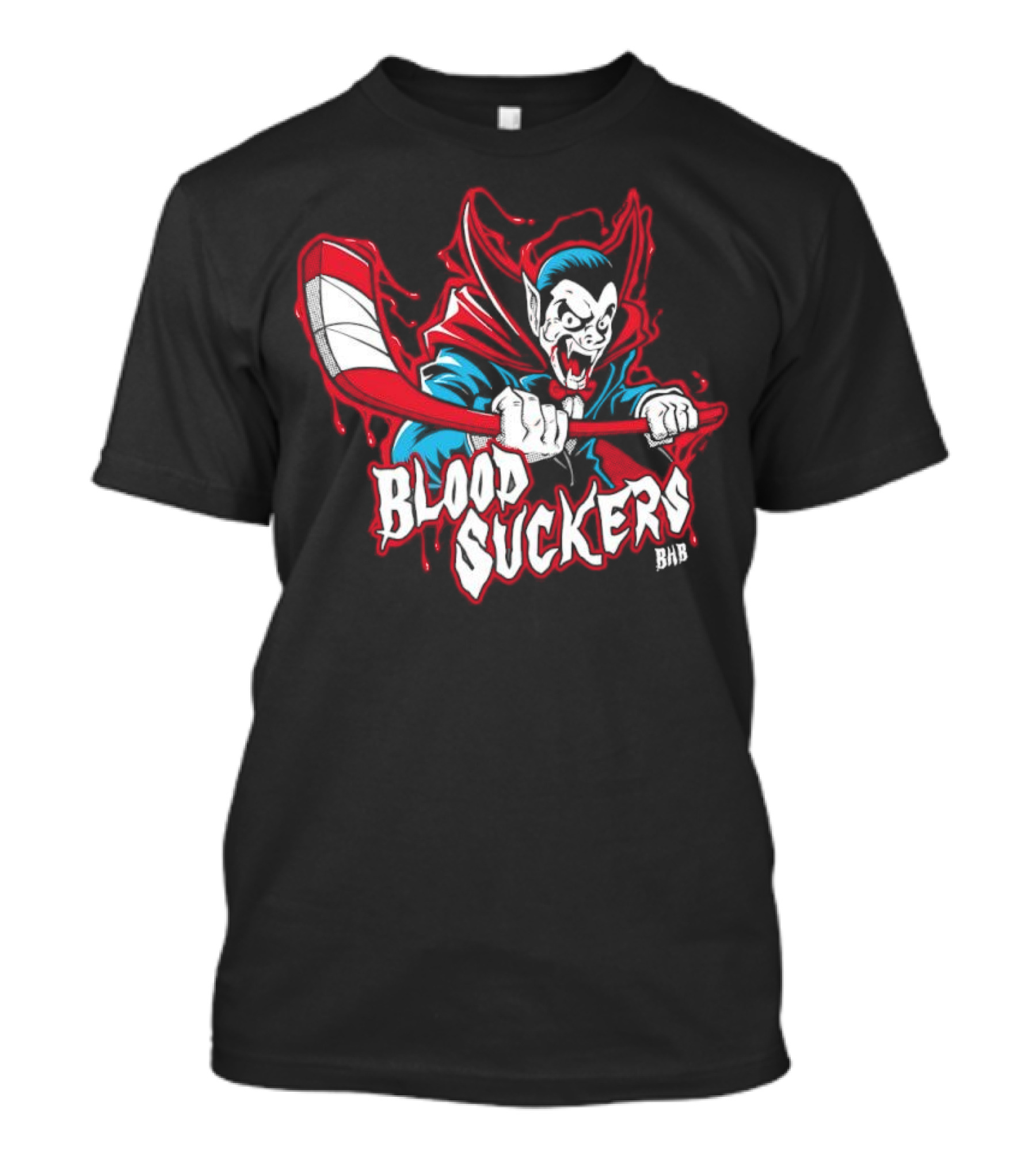 Count Dracula Blood Suckers Hockey Vampire T-Shirt