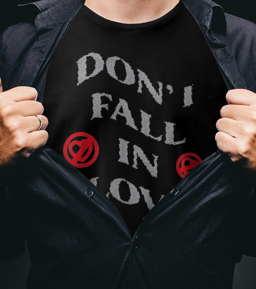 Don’t Fall In Love Fest Spiral Heart Emojis T-Shirt