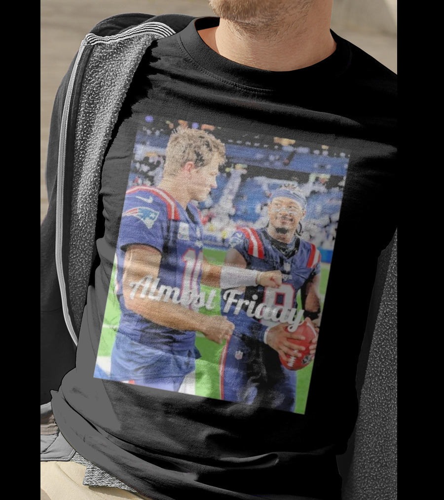 Almost Friday Drake Maye Stefon Diggs Football Moment T-Shirt