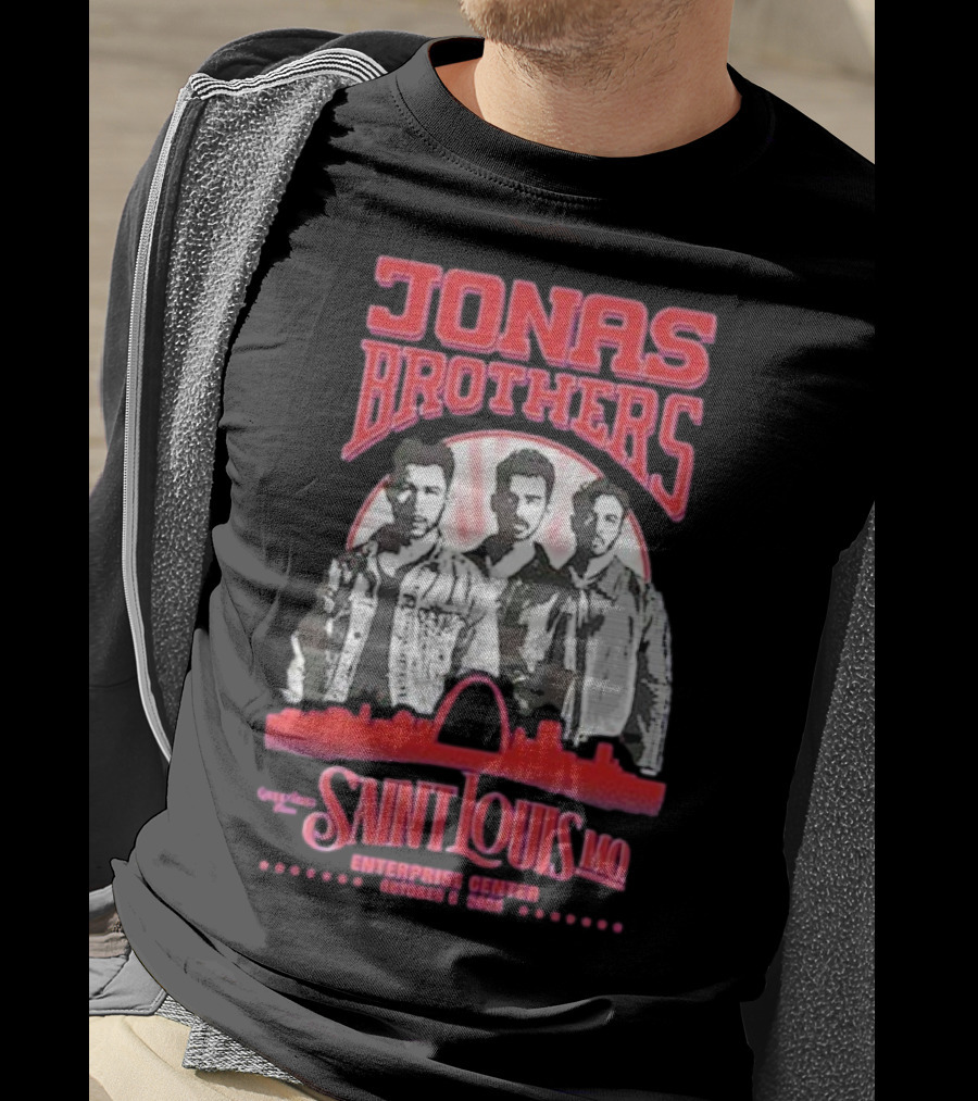 Jonas Brothers Concert Saint Louis MO Enterprise Center October 8 2025 T-Shirt