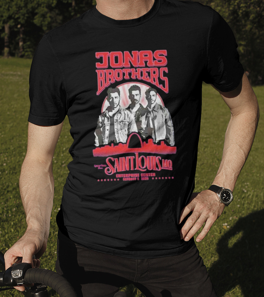 Jonas Brothers Concert Saint Louis MO Enterprise Center October 8 2025 T-Shirt