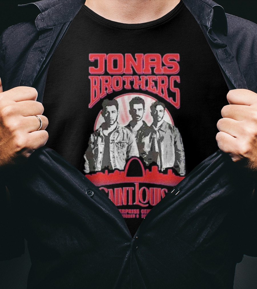 Jonas Brothers Concert Saint Louis MO Enterprise Center October 8 2025 T-Shirt