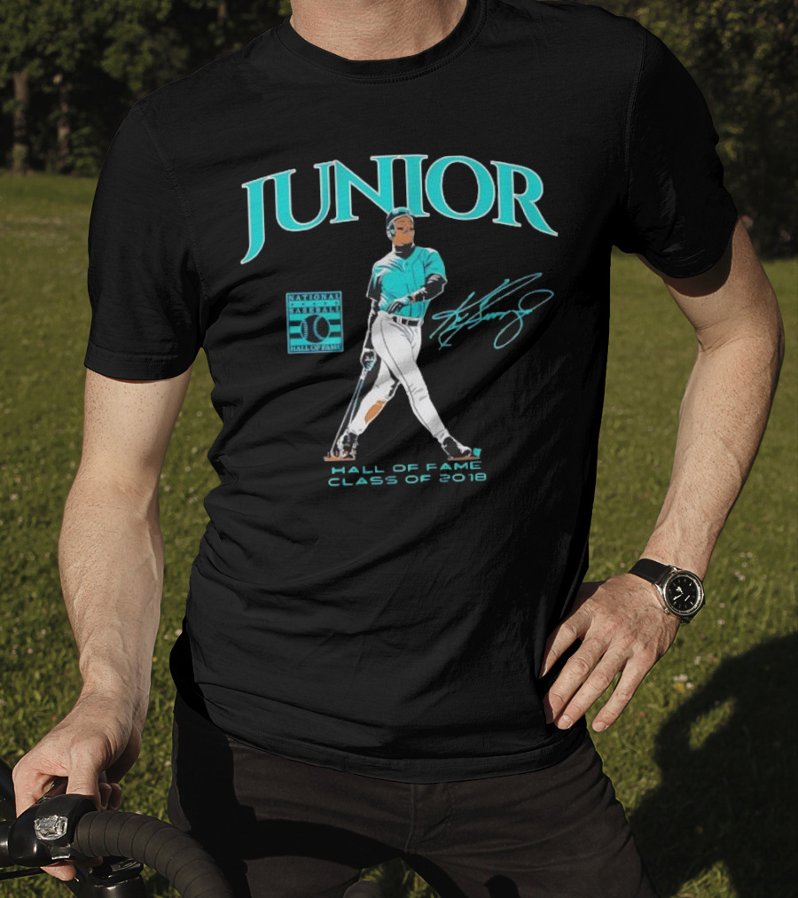 Ken Griffey Jr Junior National Baseball Hall Of Fame Class Of 2016 Signature T-Shirt