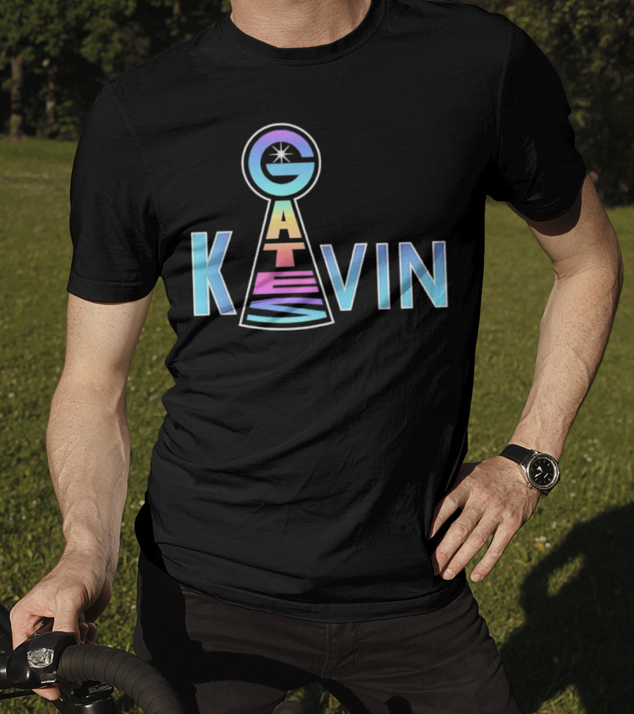 Kevin Gates Keyhole Gradient Text Art T-Shirt