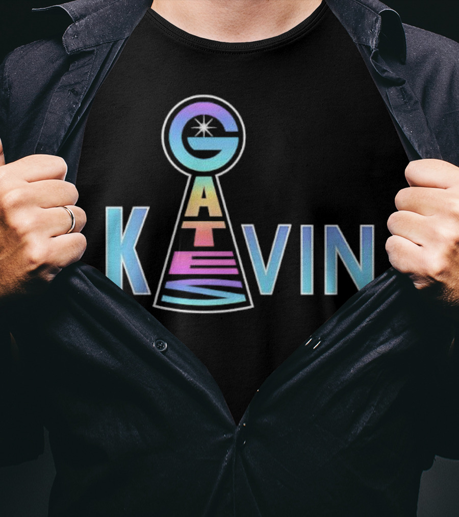 Kevin Gates Keyhole Gradient Text Art T-Shirt