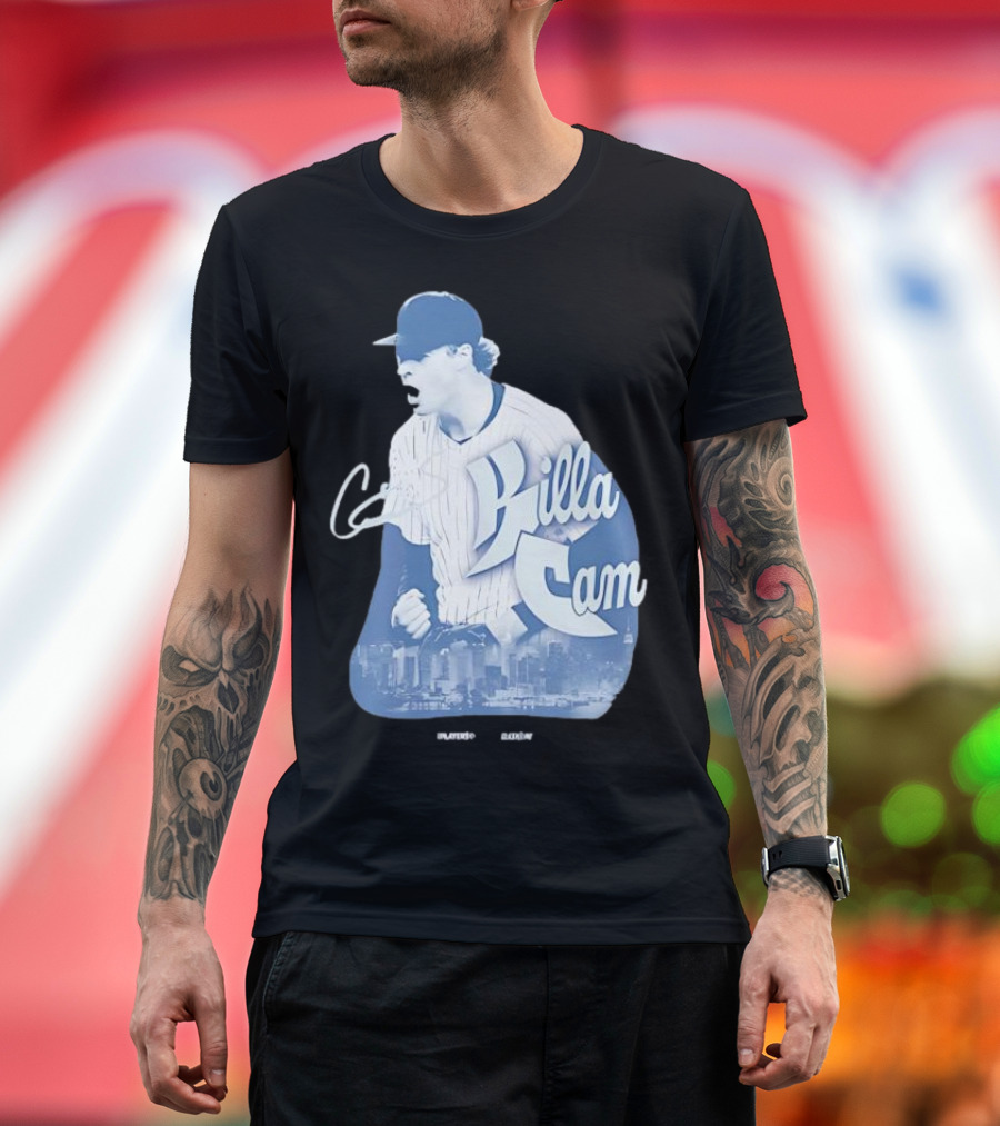 Killa Cam New York Yankees Cityscape Pitcher Style T-Shirt