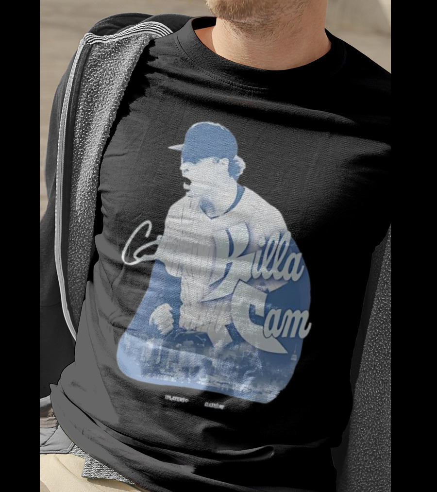 Killa Cam New York Yankees Cityscape Pitcher Style T-Shirt