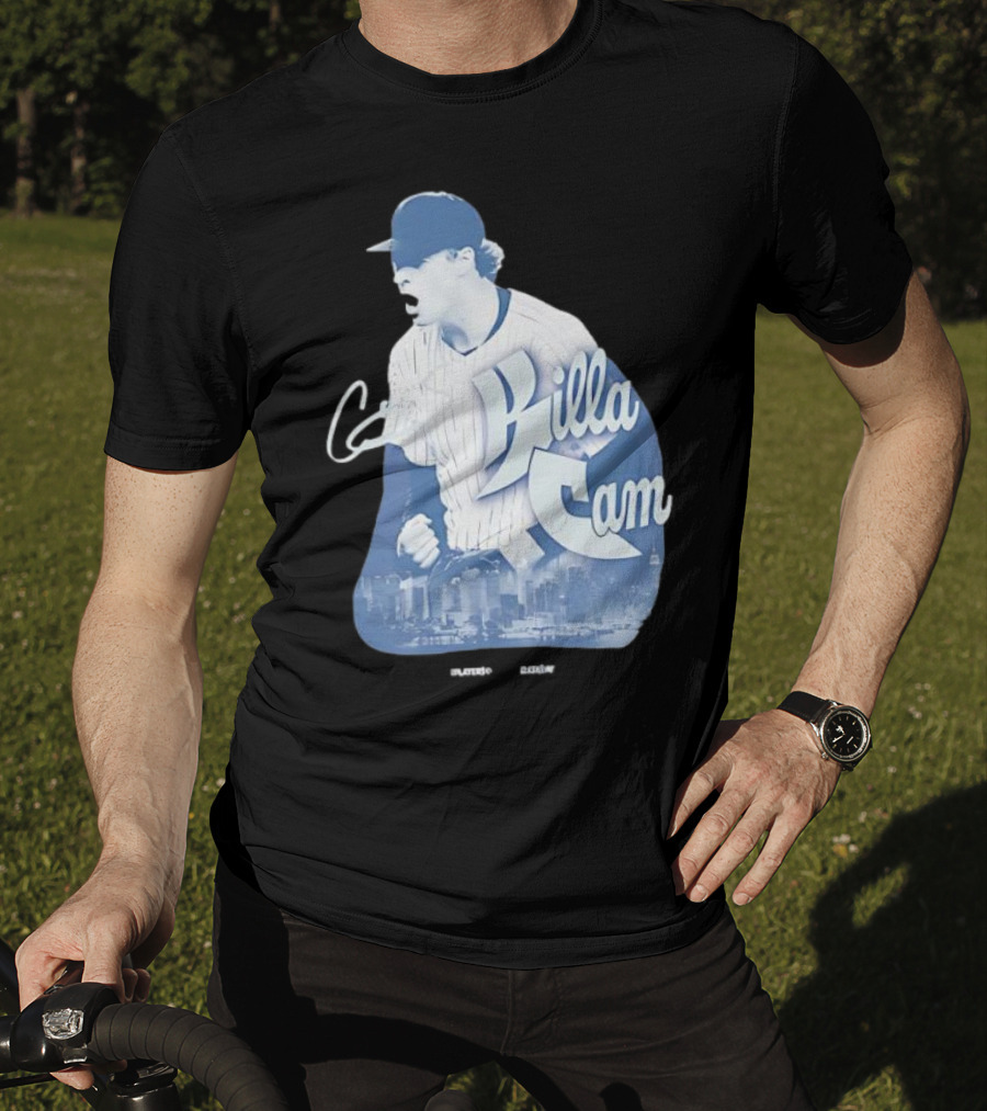 Killa Cam New York Yankees Cityscape Pitcher Style T-Shirt