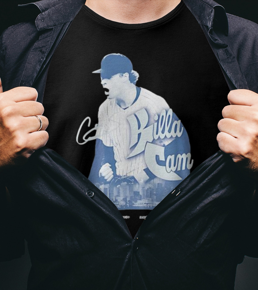 Killa Cam New York Yankees Cityscape Pitcher Style T-Shirt