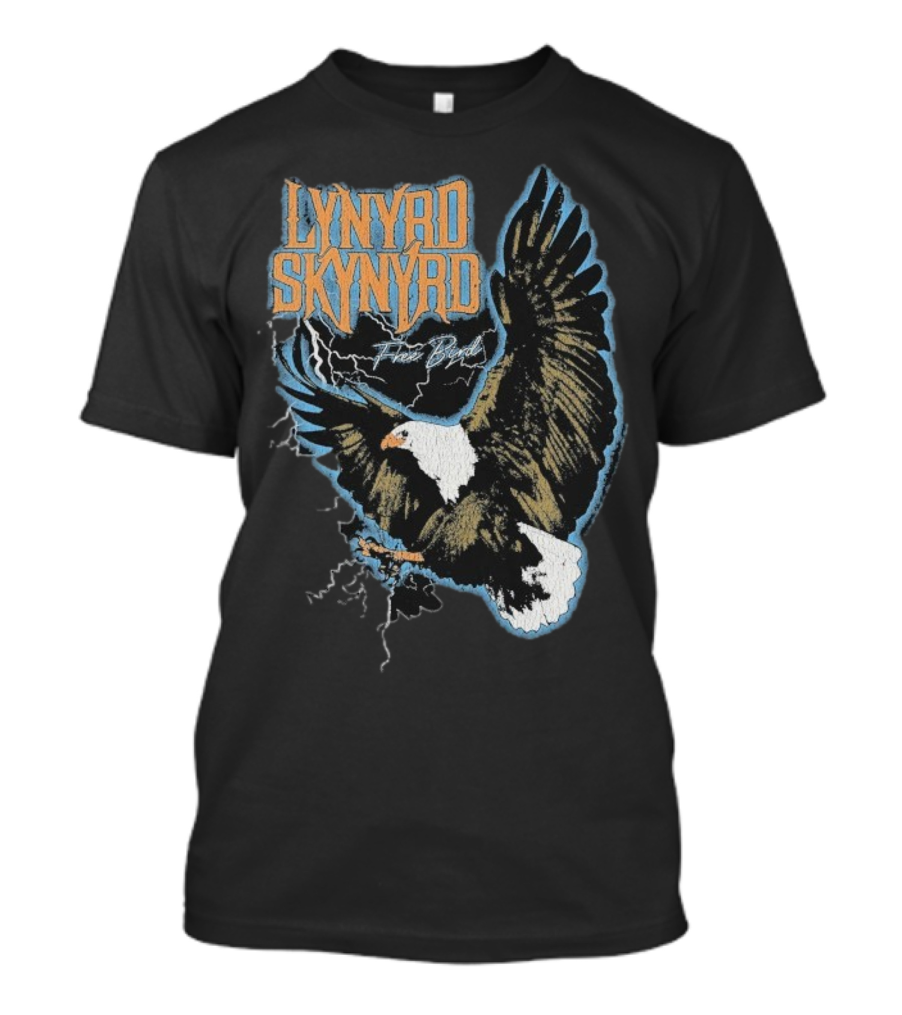 Lynyrd Skynyrd Free Bird Lightning Eagle Vintage Style T-Shirt