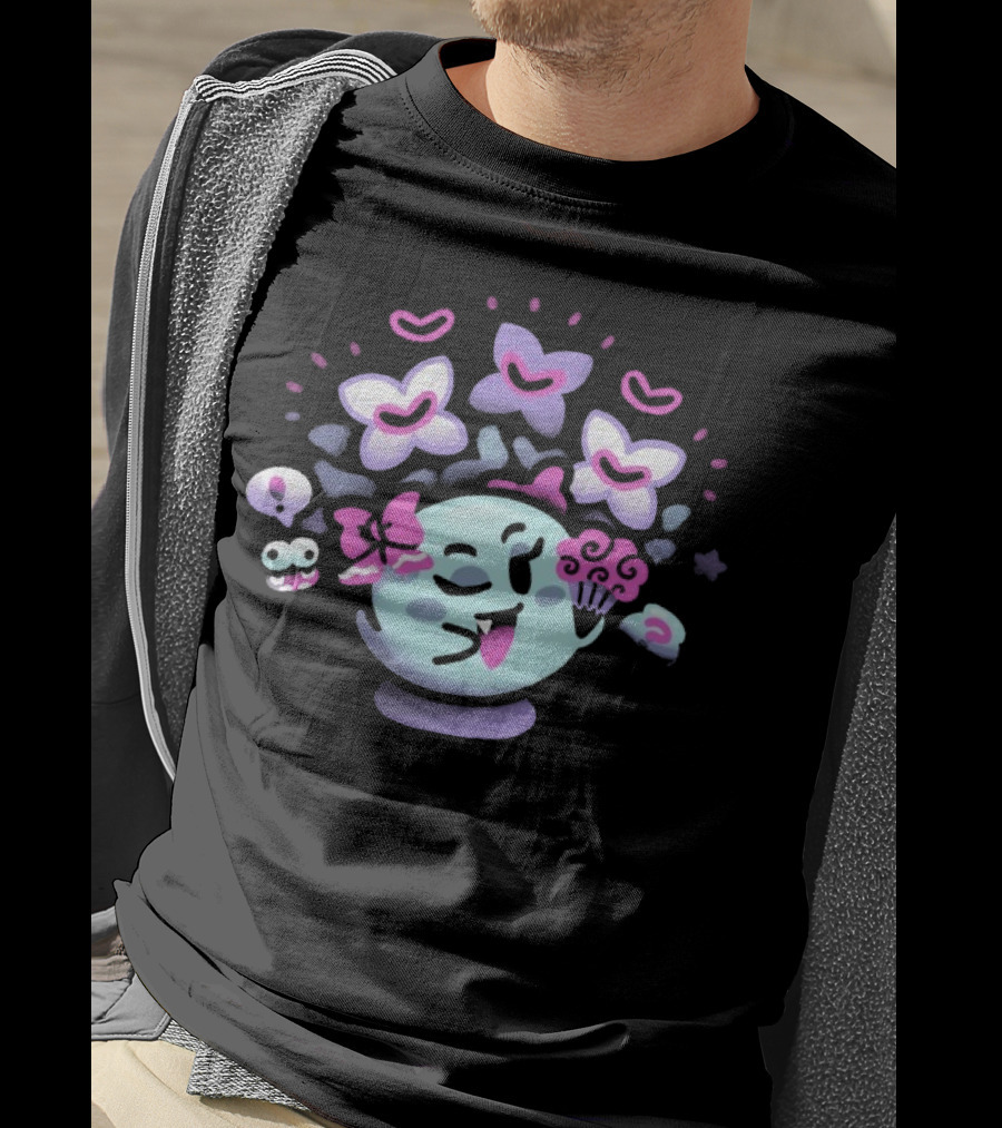 Minilla Forest Surprises Happy Planet With Butterflies And Flowers T-Shirt