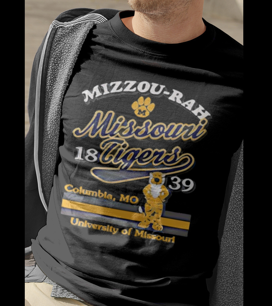 Mizzou Rah Truman Paw Missouri Tigers 1839 Columbia MO University Of Missouri T-Shirt
