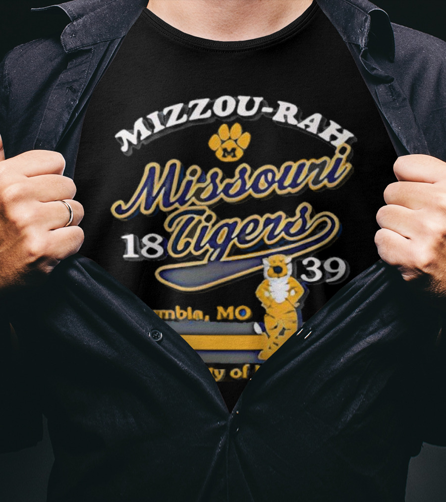 Mizzou Rah Truman Paw Missouri Tigers 1839 Columbia MO University Of Missouri T-Shirt