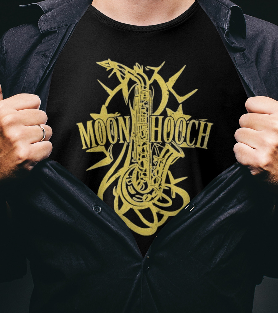 Moon Hooch Saxophone Burst Yellow Graphic T-Shirt