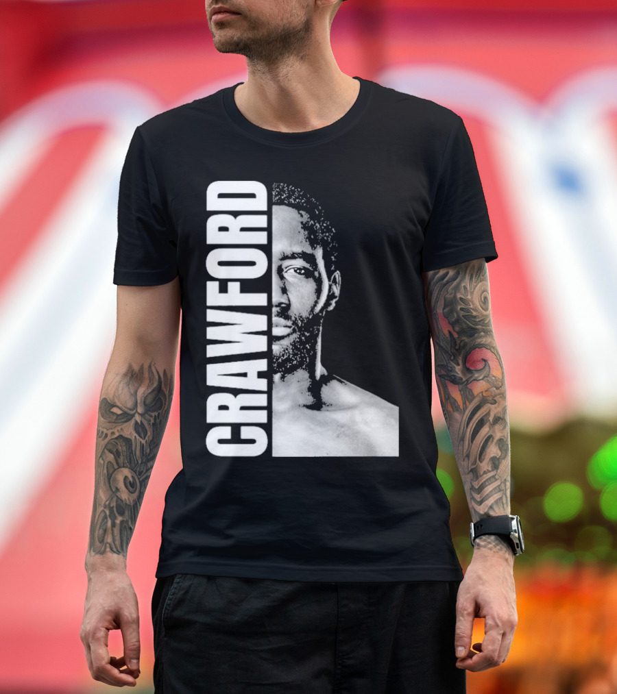 Crawford Face Of Boxing Terence Black And White Style T-Shirt