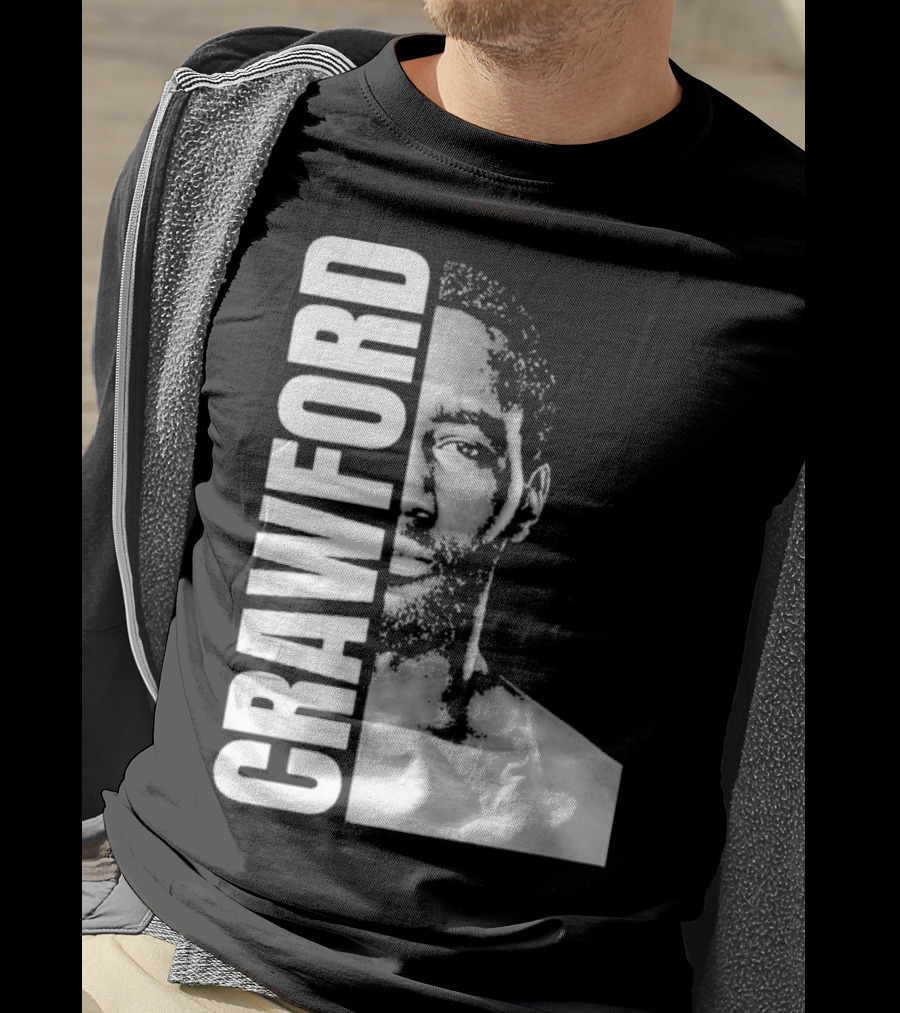 Crawford Face Of Boxing Terence Black And White Style T-Shirt