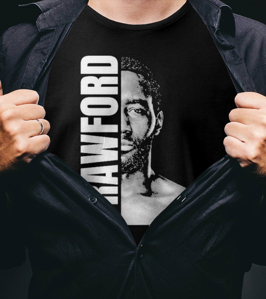 Crawford Face Of Boxing Terence Black And White Style T-Shirt