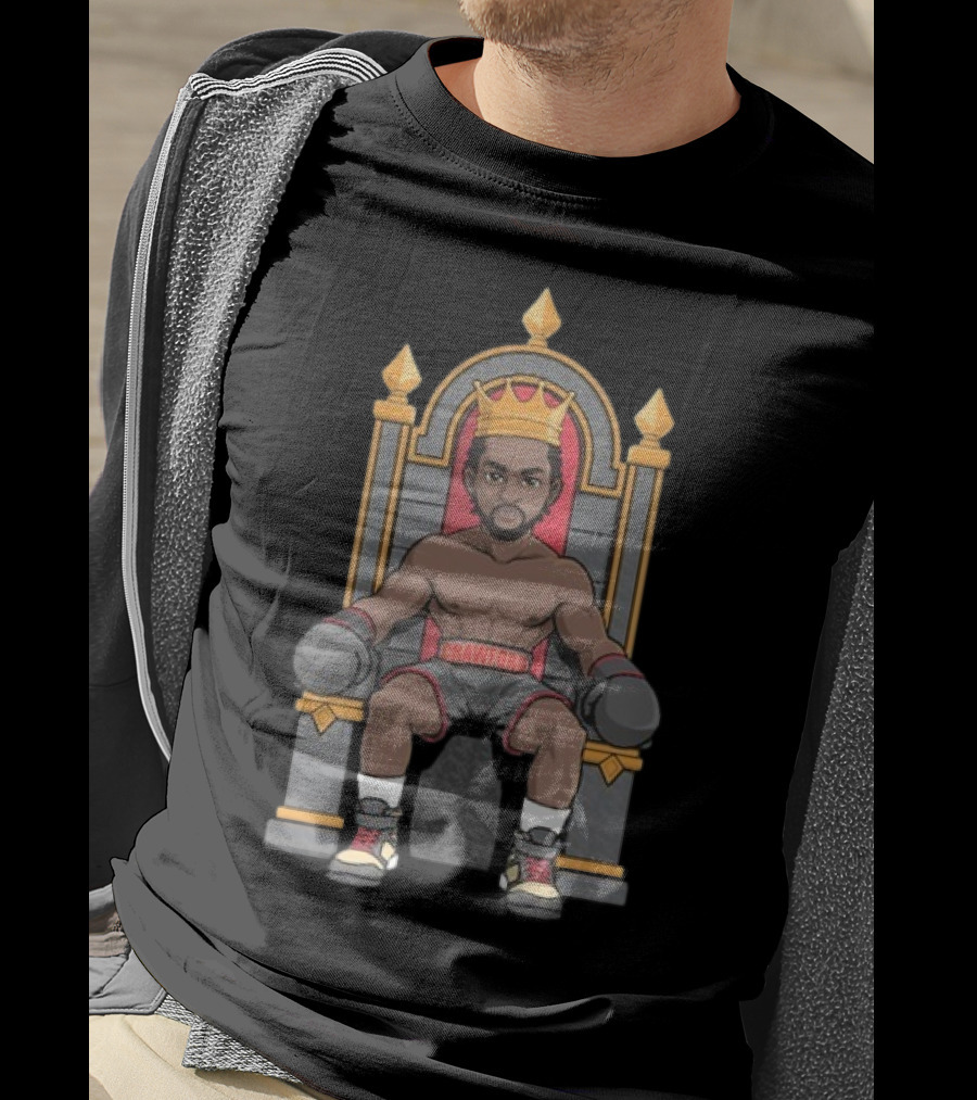 Terence Crawford Boxing Champion On Throne With Crown T-Shirt