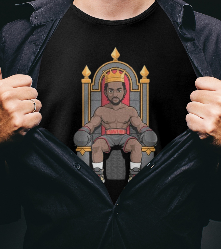 Terence Crawford Boxing Champion On Throne With Crown T-Shirt