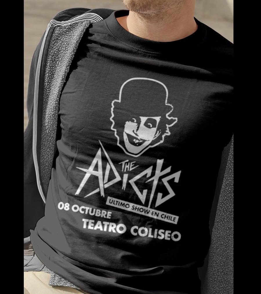 The Adicts Ultimo Show En Chile 08 Octubre Teatro Coliseo T-Shirt