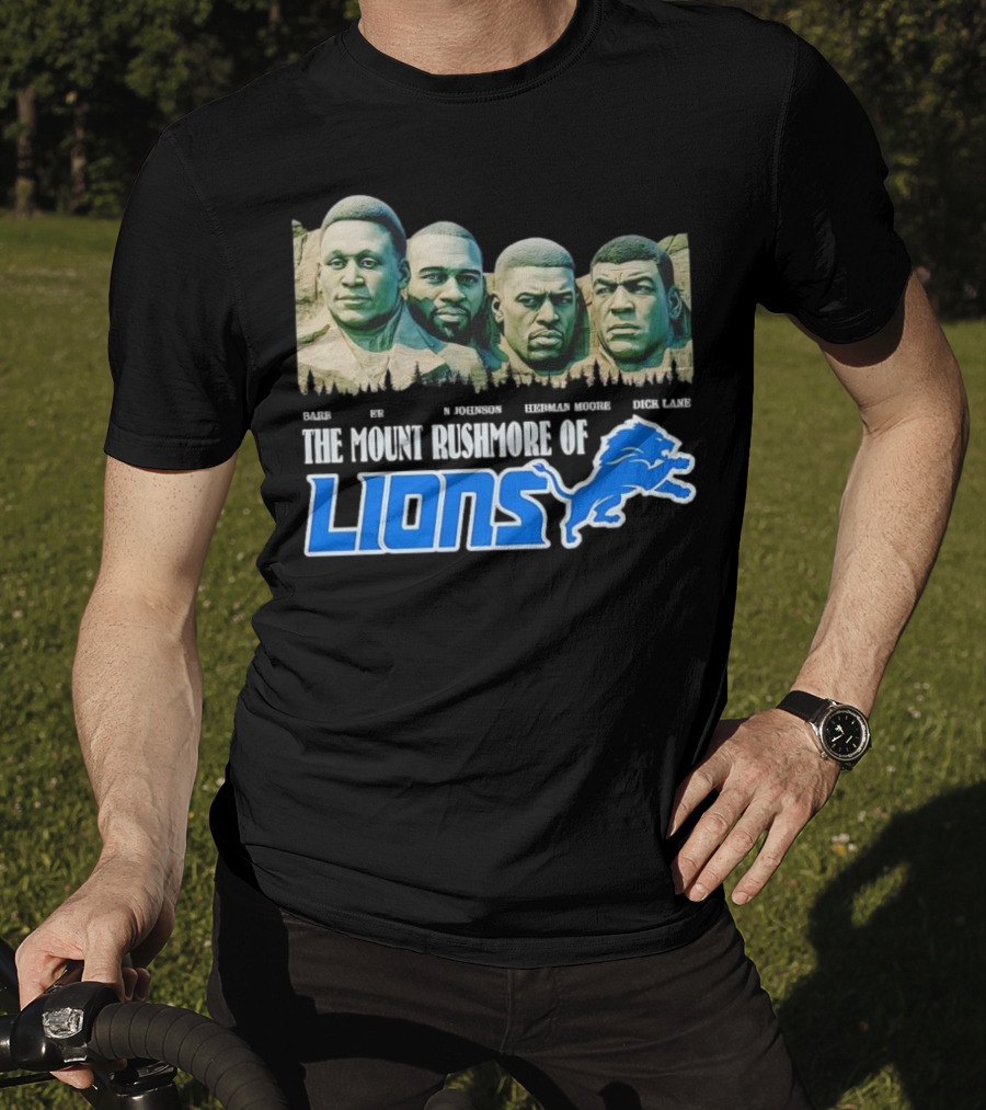 The Mount Rushmore Of Lions Sanders Johnson Moore Lane T-Shirt