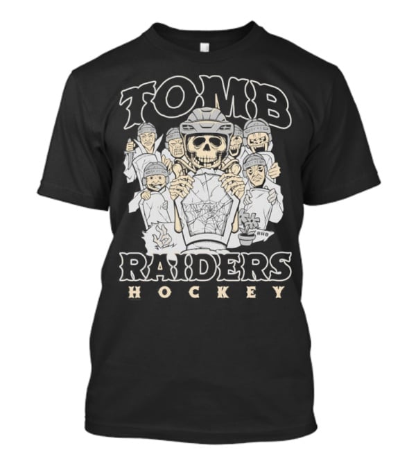 Tomb Raiders Hockey Halloween Skeleton Team T-Shirt