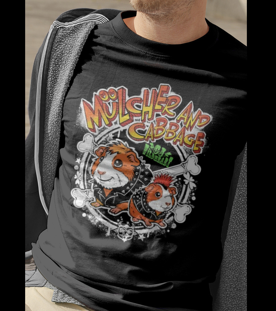 Mulcher And Cabbage CJ Wildheart Guinea Pig Duo T-Shirt