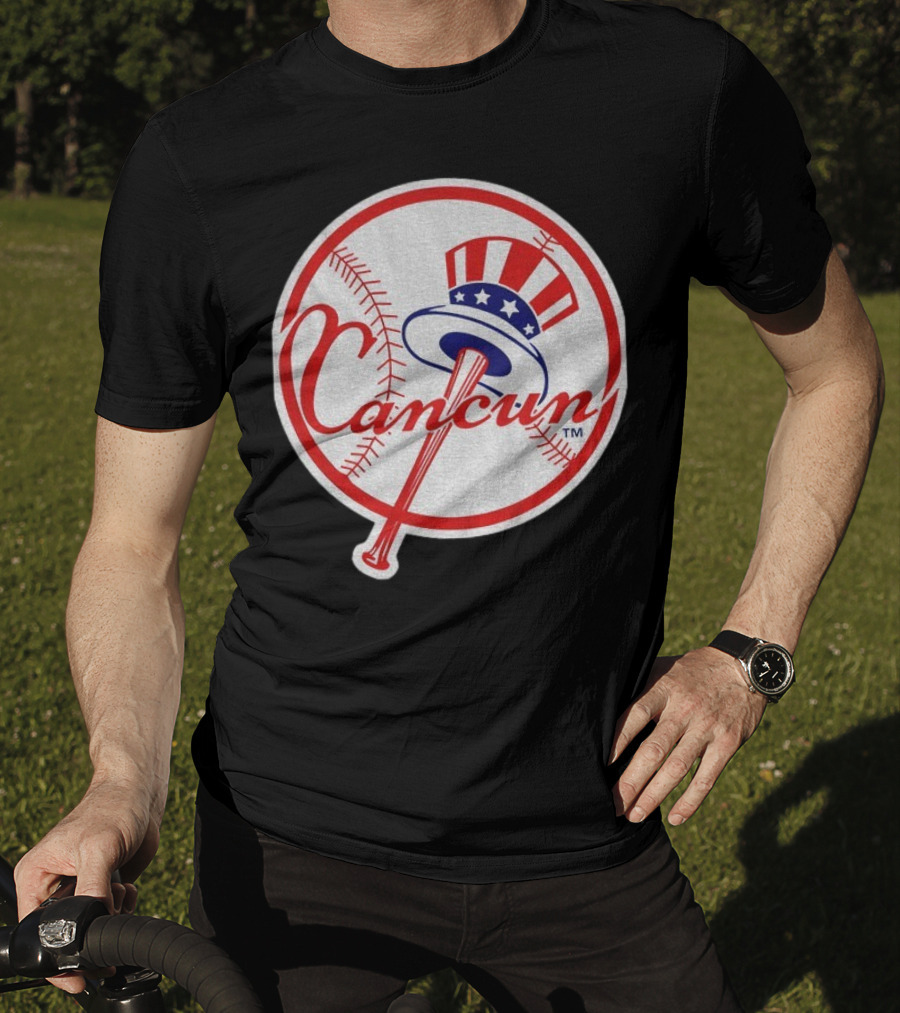 New York Yankees Cancun Baseball Parody With Funny Twist T-Shirt